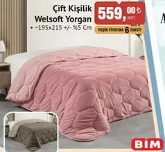 WELSOFT ÇİFT KİŞİLİK YORGAN 195X215